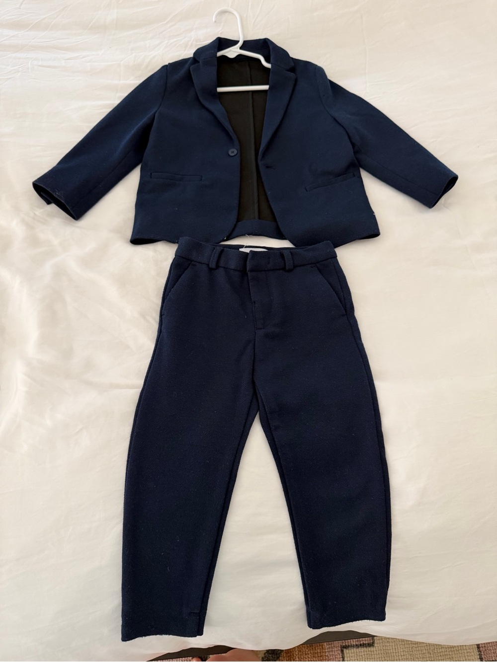 Zara Navy Toddler Blazer and Pants Set